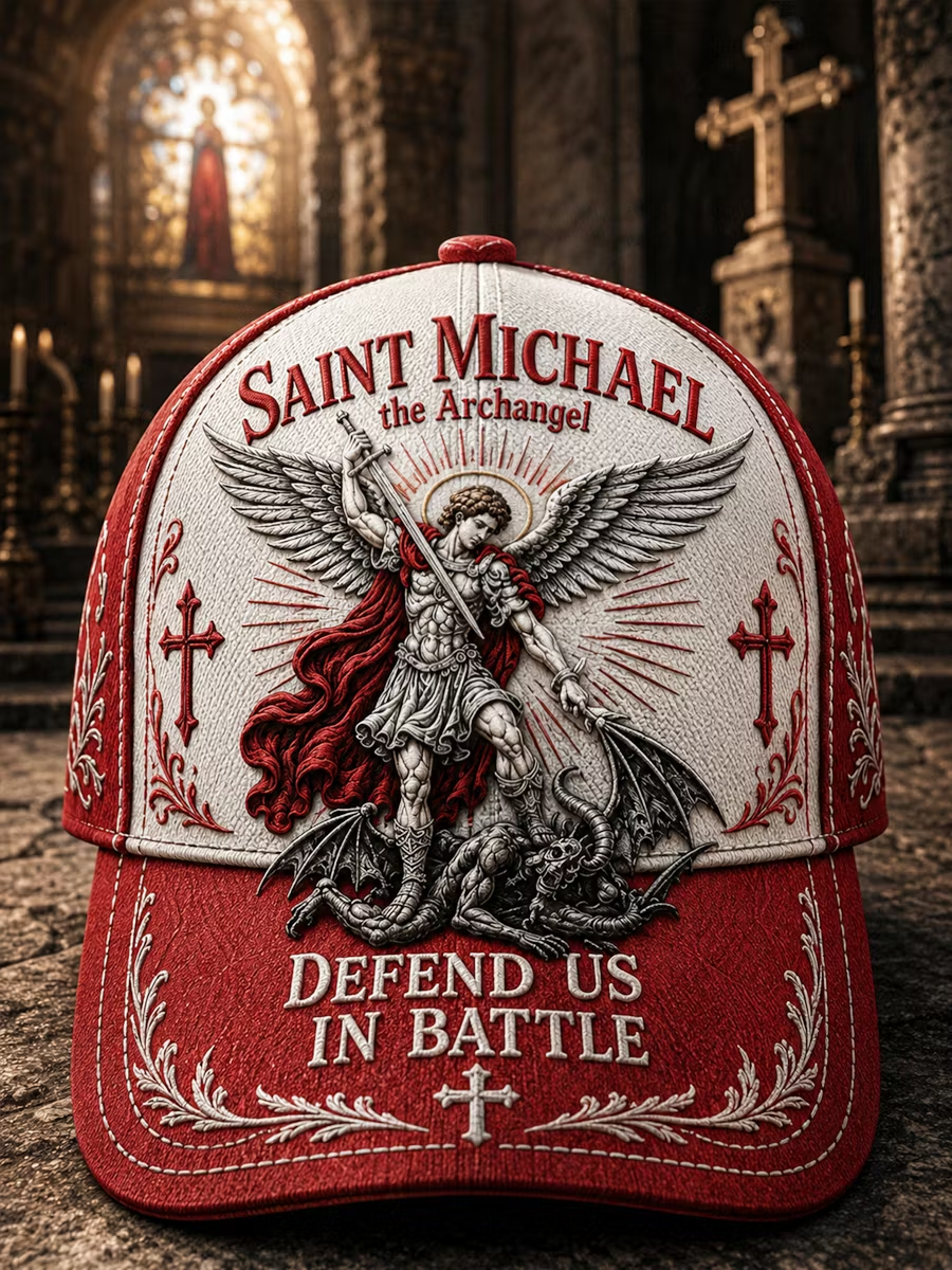 Unisex Retro Saint Michael the Archangel Hat