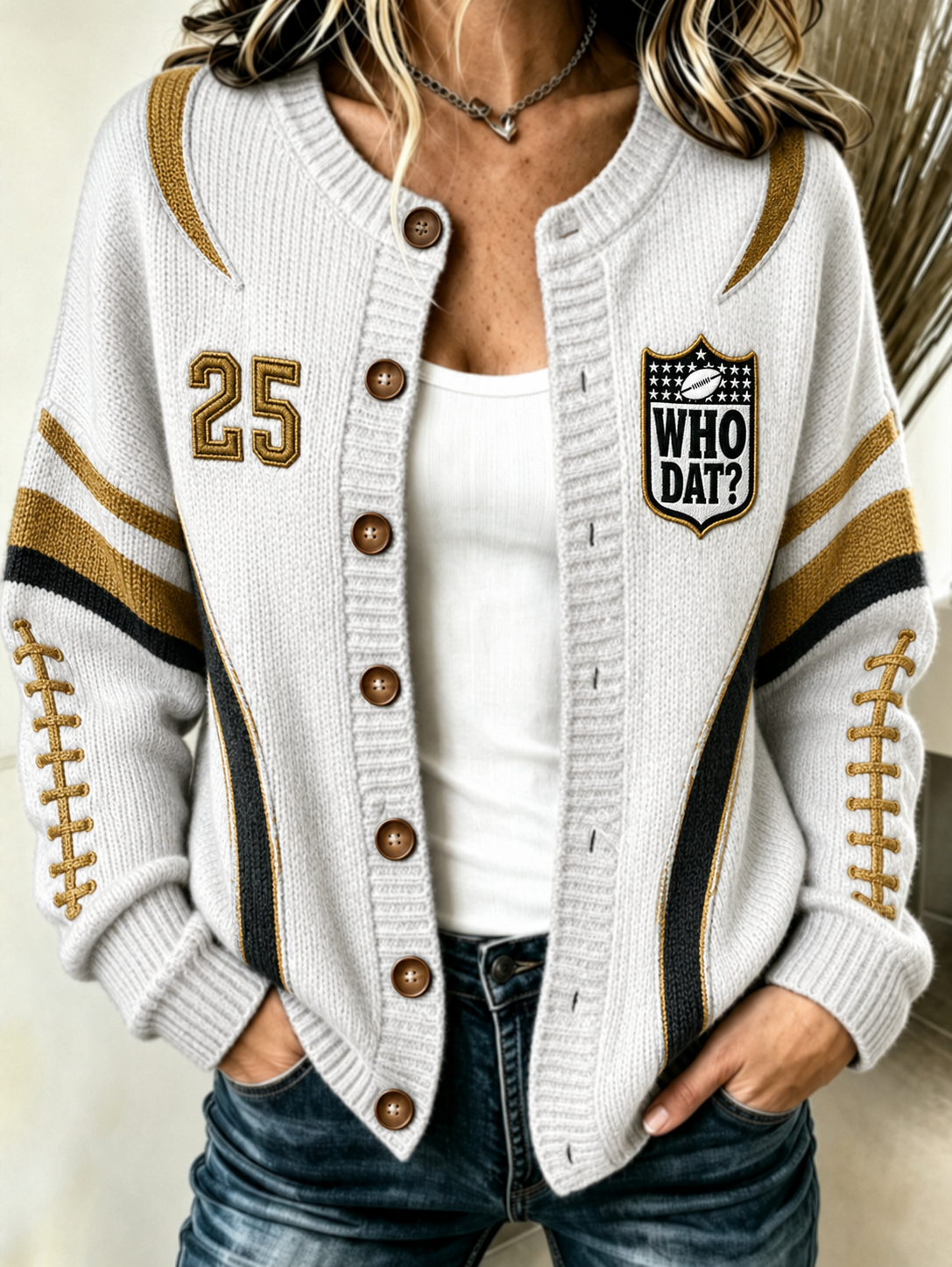Women's Cardigan-Style Knit Jacket