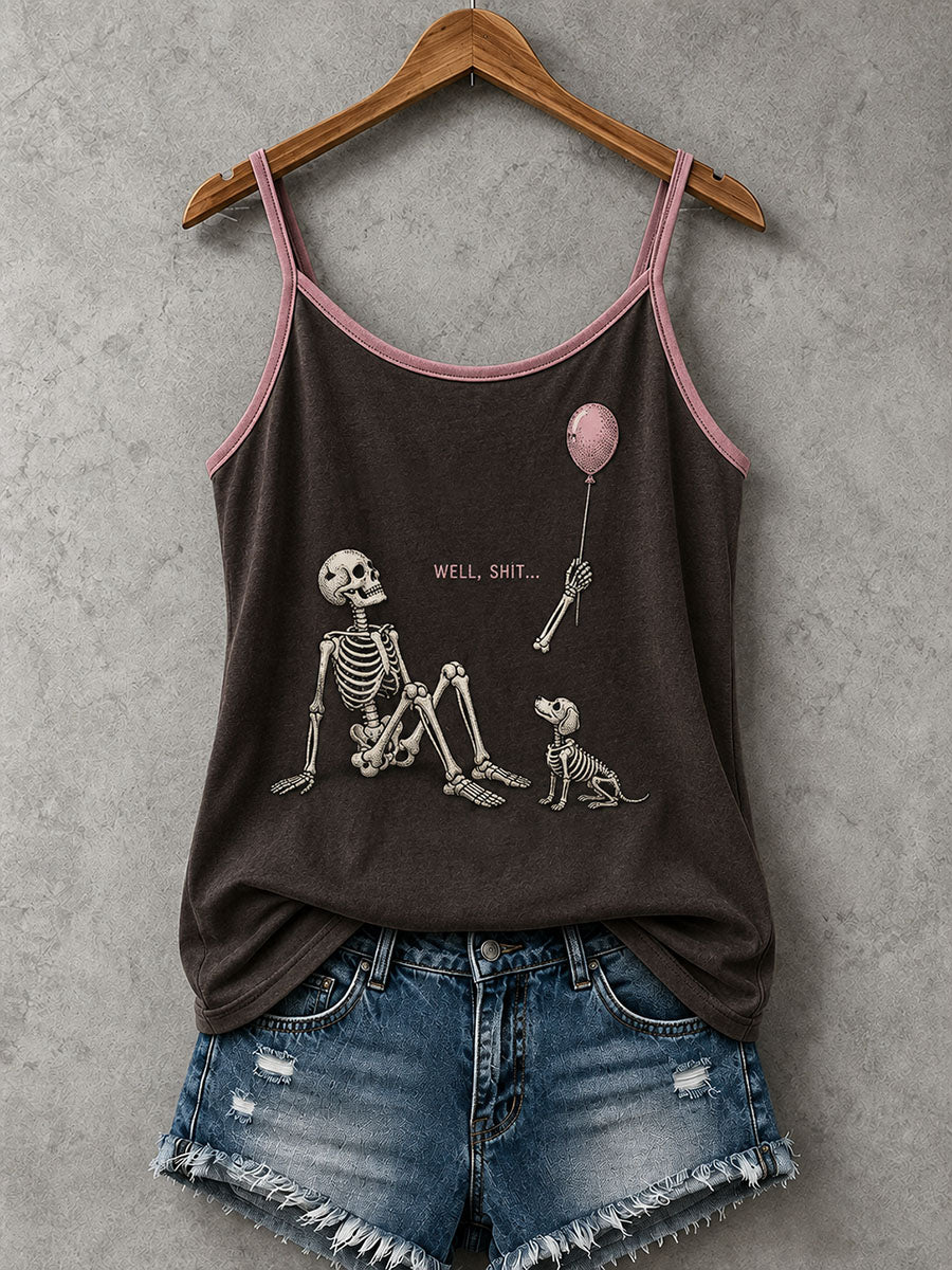 Women's Well Shit Skull Tank Top