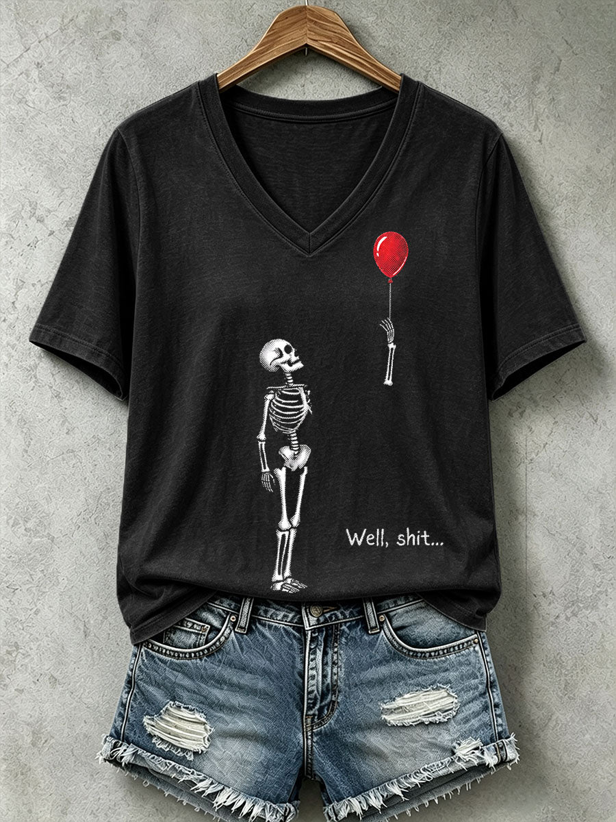 Women's Well Shit Skull T-Shirt