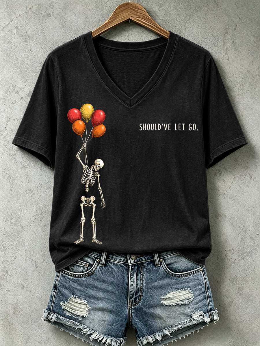Women's Should've Let Go Skull T-Shirt
