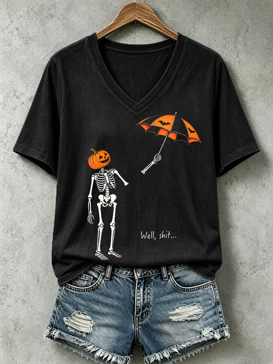 Women's Well Shit Skull T-Shirt