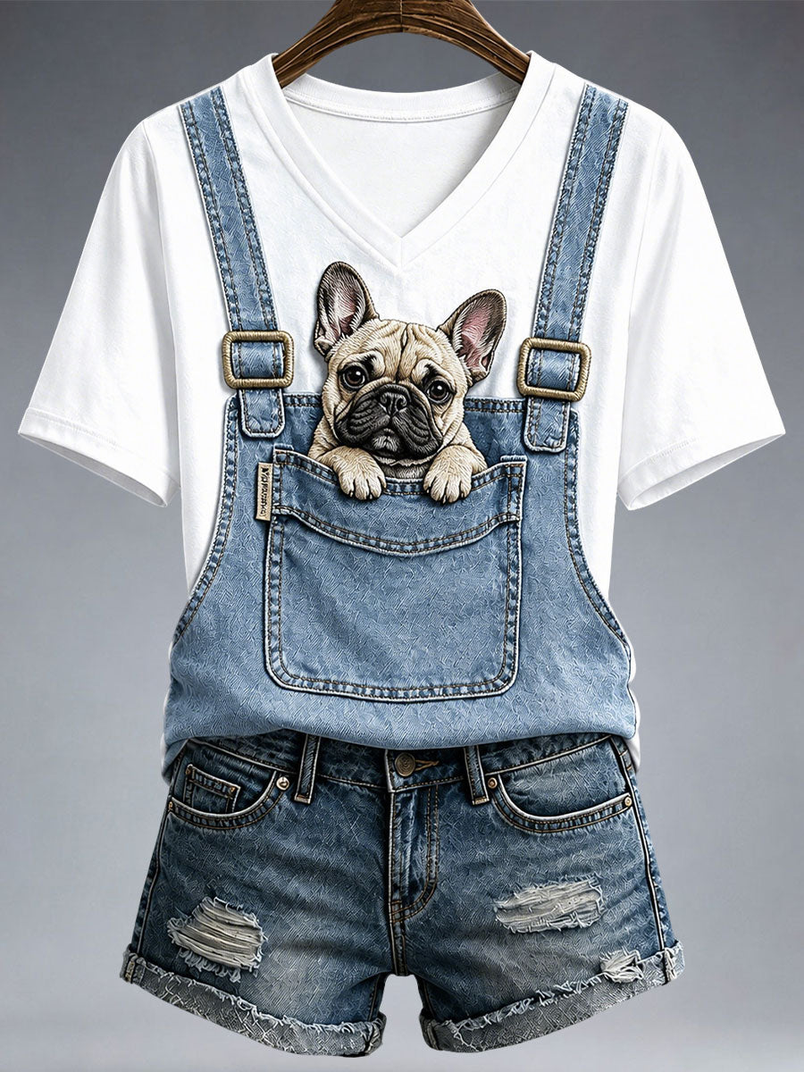 Women's Lovely French Bulldog T-Shirt