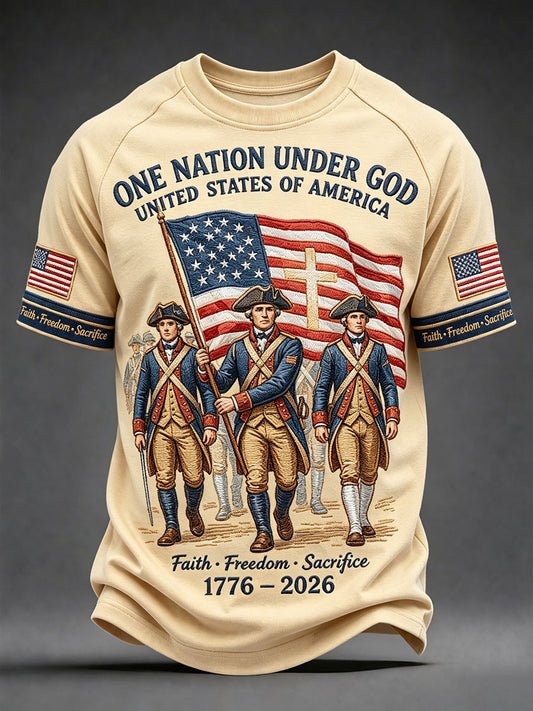 Men's "one nation under god United States of America" T-shirts