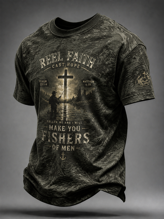Men's Even Jesus Had a Fish Story short sleeves t-shirt