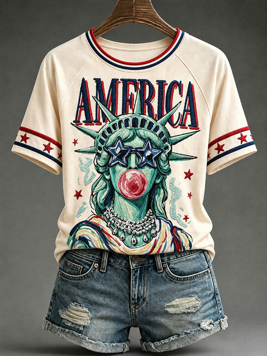 Women's Fun Statue of Liberty T-Shirts