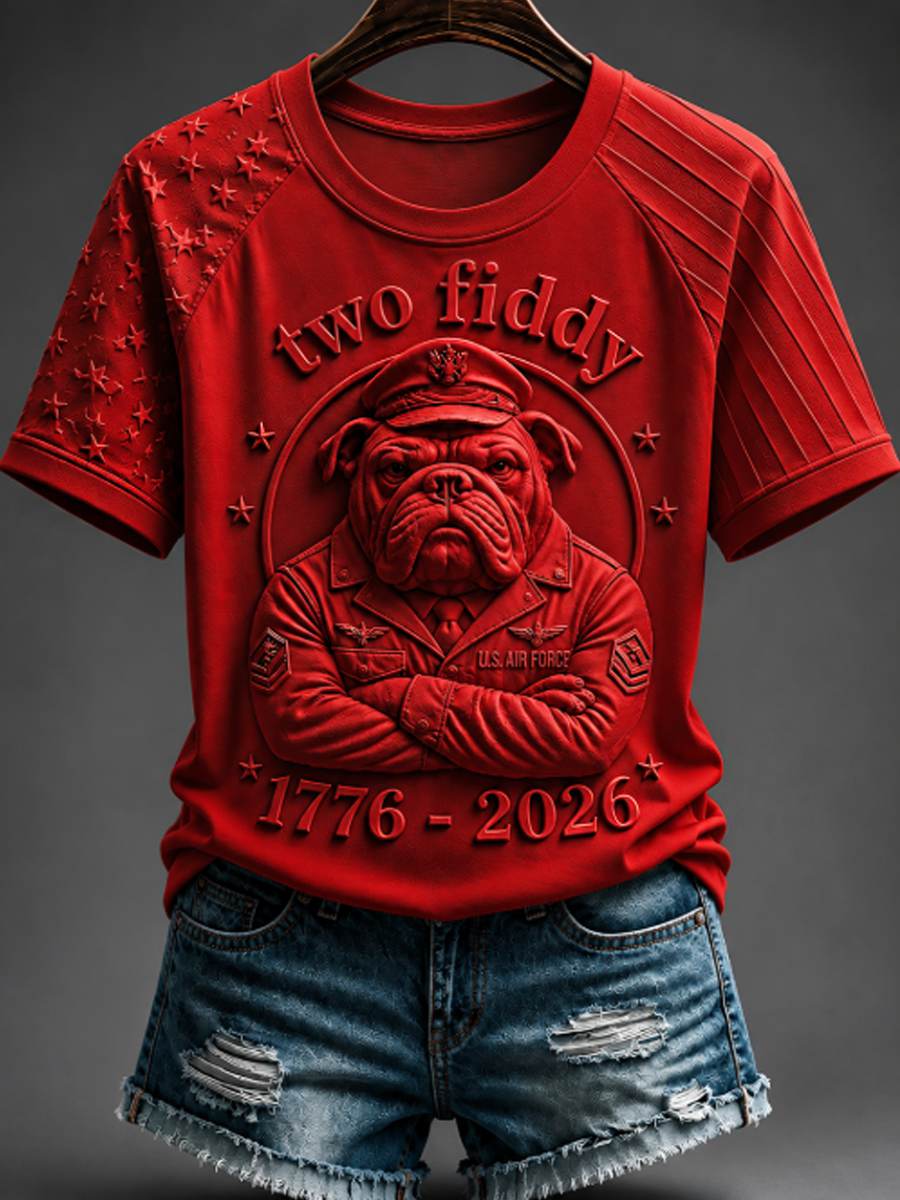 Women's round neck short sleeve T-shirt