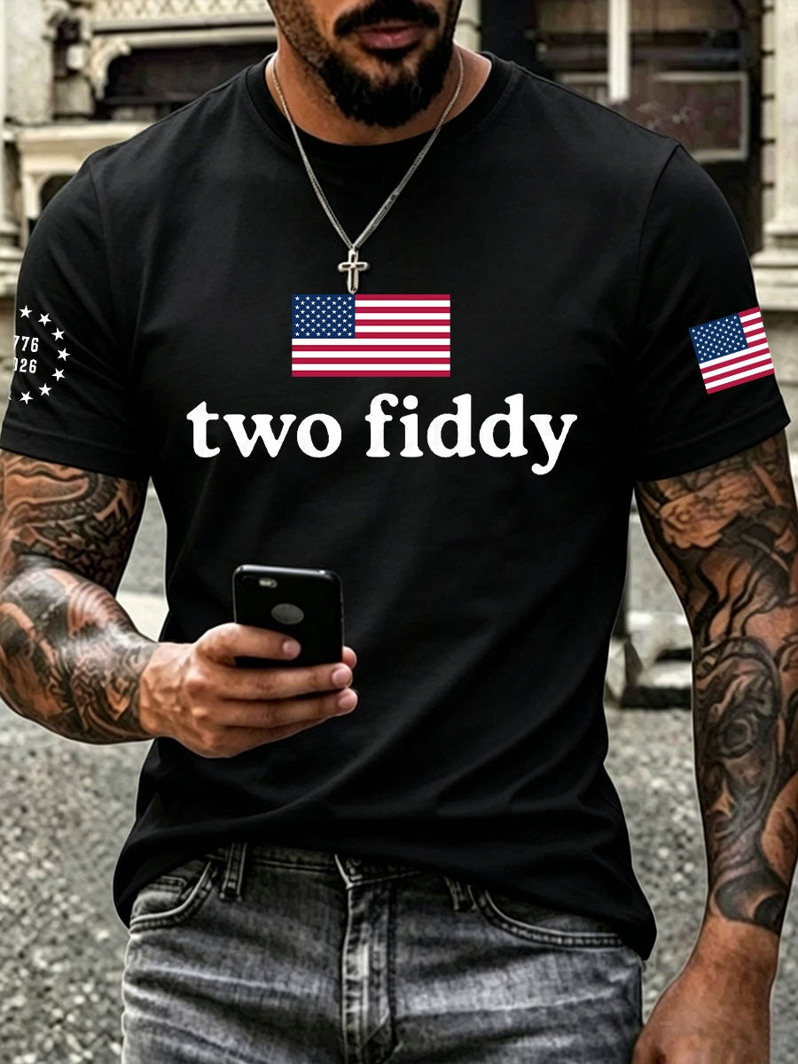 Men's Two Fiddy Print T-Shirt
