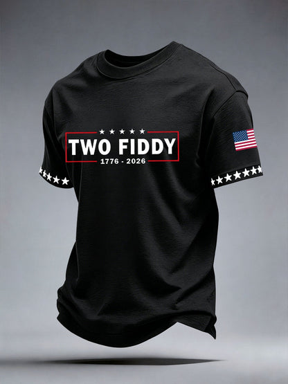 Men's Two Fiddy Print T-Shirt