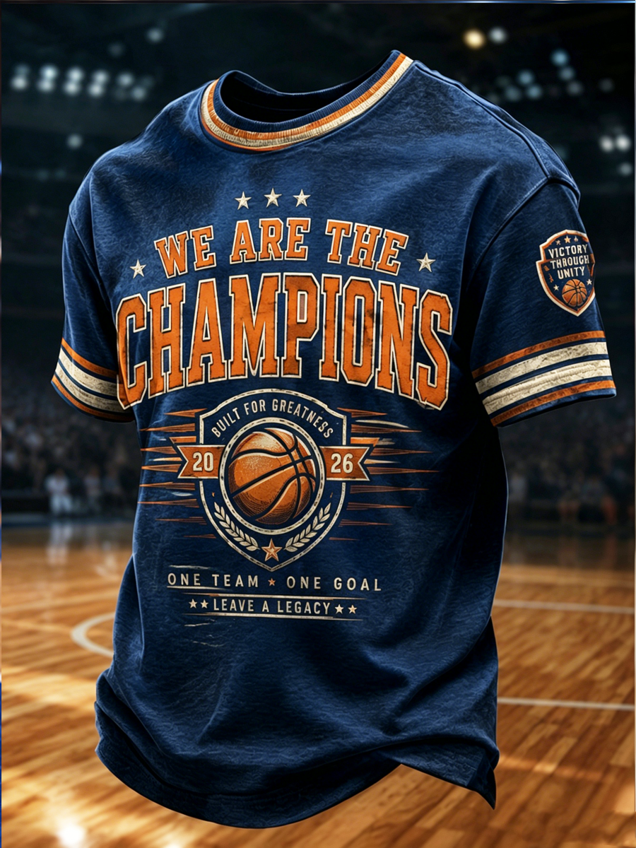 Men's WE ARE THE CHAMPIONS short sleeves t-shirt