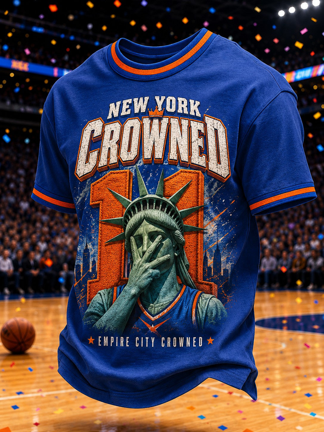 Men's New York Champions 2026 Printed T-shirt