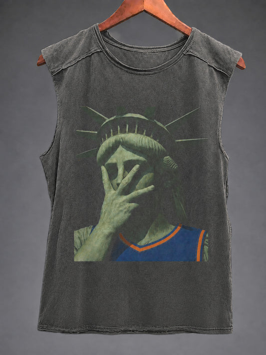Men's Basketball Fan Graphic Racket Vest Top