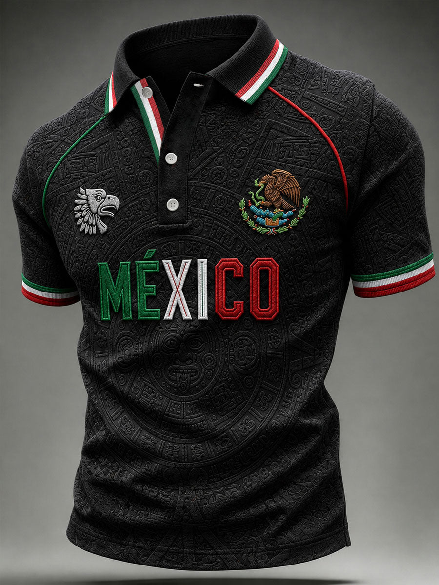 Men's Mexico Football Lover Art Short Sleeve Top