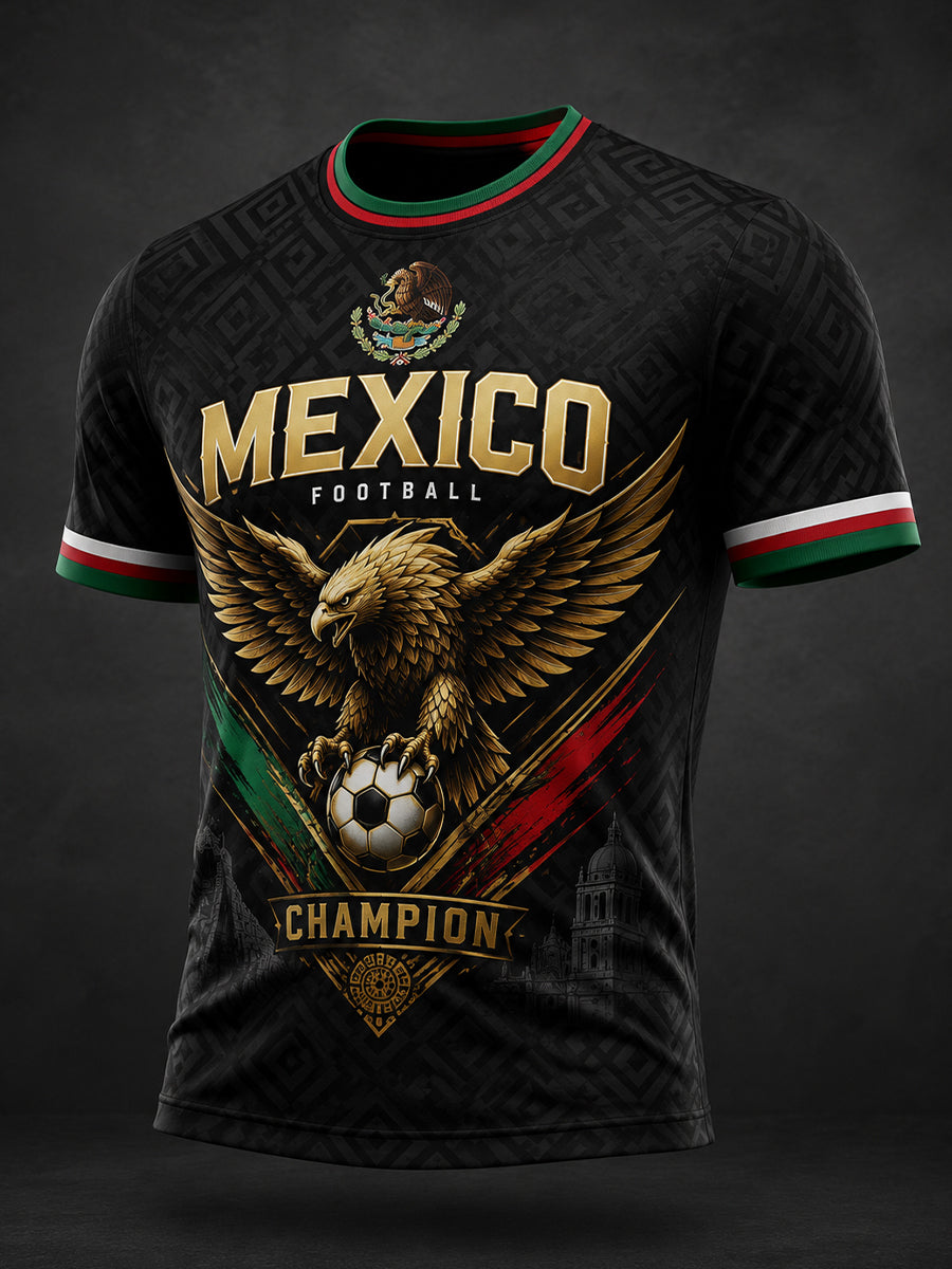 Men's Mexican Football Match Cheering Element Art Print T-Shirt