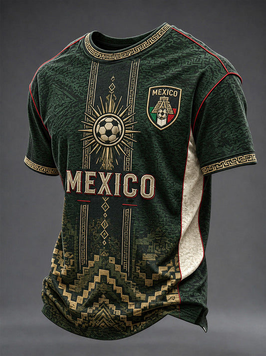 Men's Gift For Football Fans Print Casual Tee