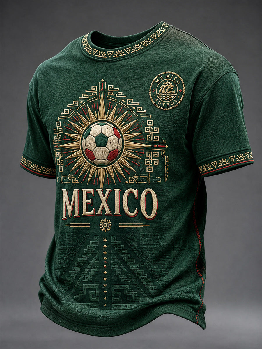 Men's Gift For Football Fans Print Casual Tee