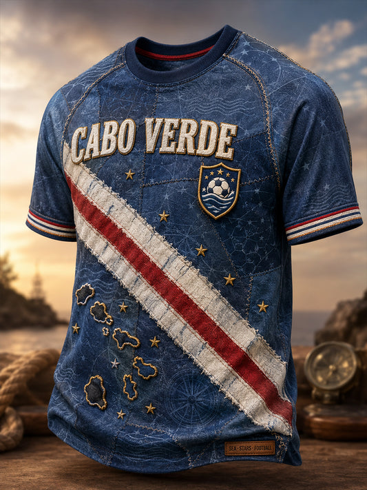 Men's Cape Verde Football Short Sleeve T-Shirt