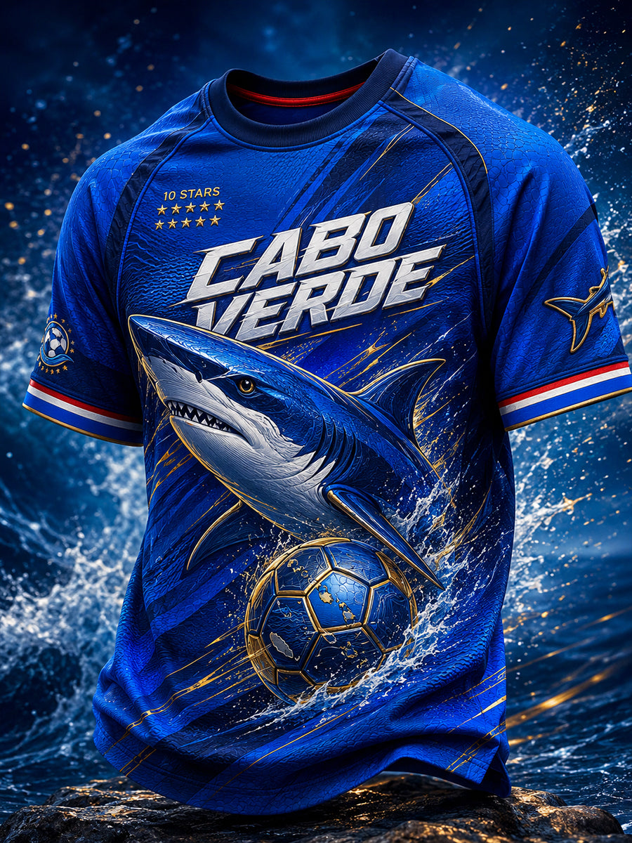 Men's Cape Verde Football Short Sleeve T-Shirt