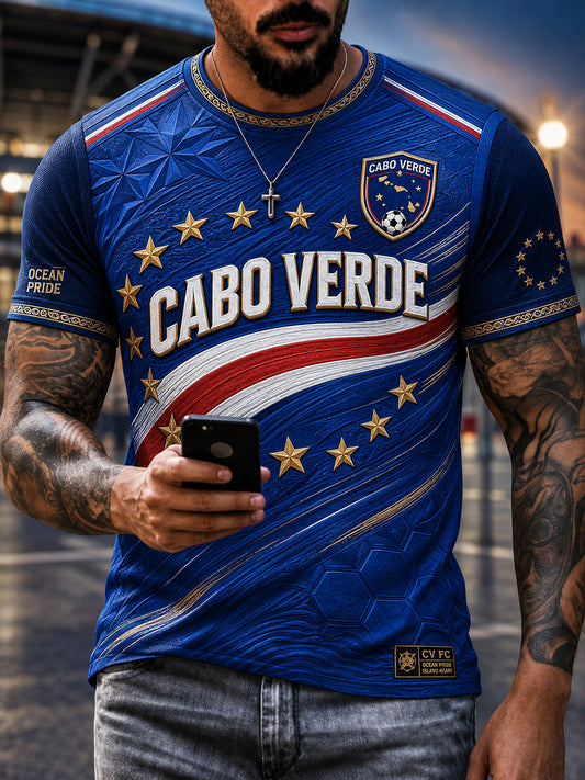 Men's Cape Verde Football Short Sleeves T-Shirt