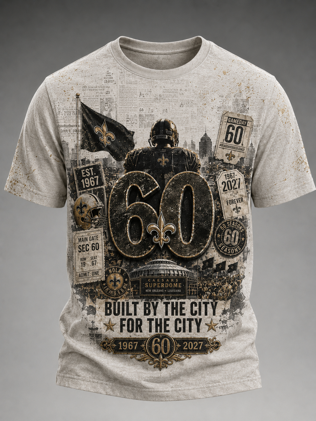 Men's New Orleans Saints Short Sleeves T-Shirt