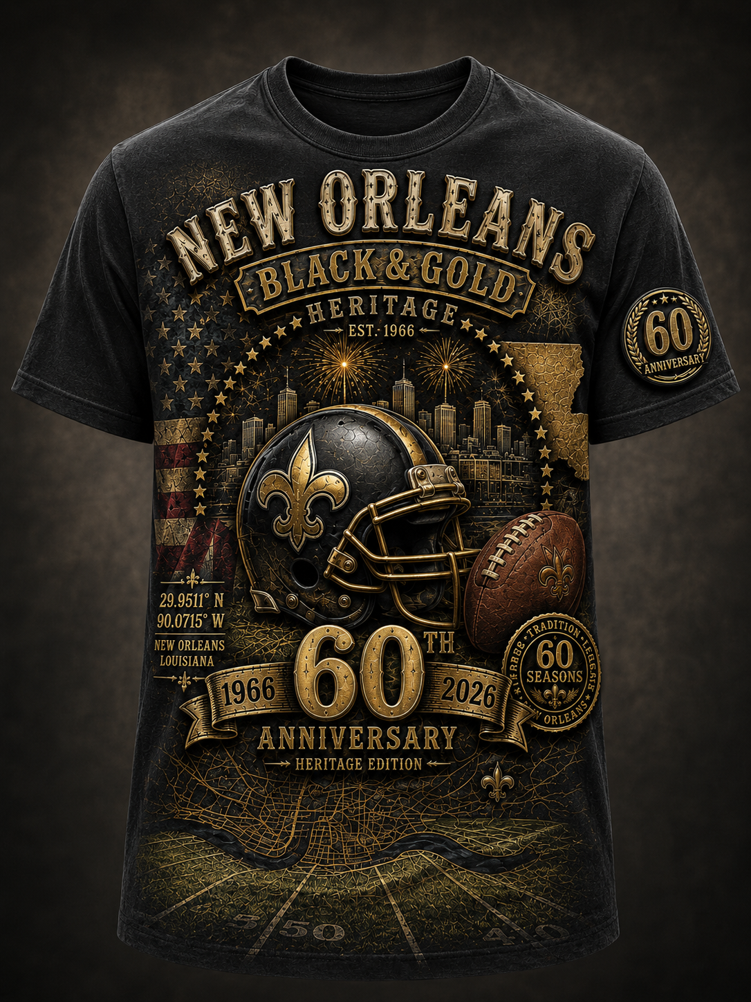 Men's New Orleans Saints Short Sleeves T-Shirt