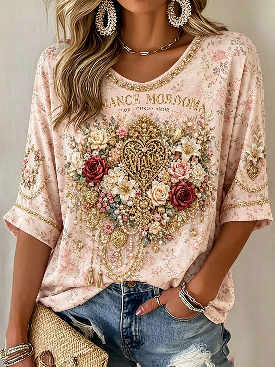 Women's Festas d'Agonia Portugal Art Printed Linen Tops