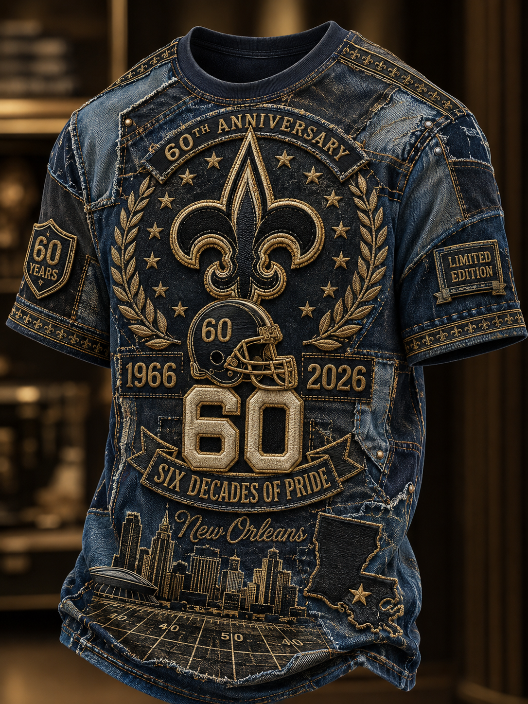 Men's New Orleans Saints Short Sleeves T-Shirt
