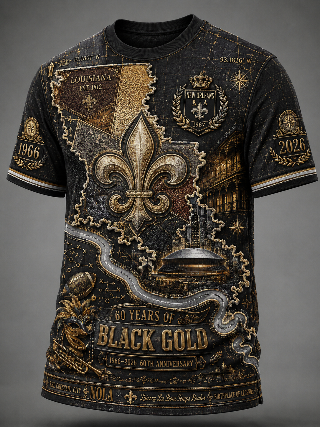 Men's New Orleans Saints Short Sleeves T-Shirt