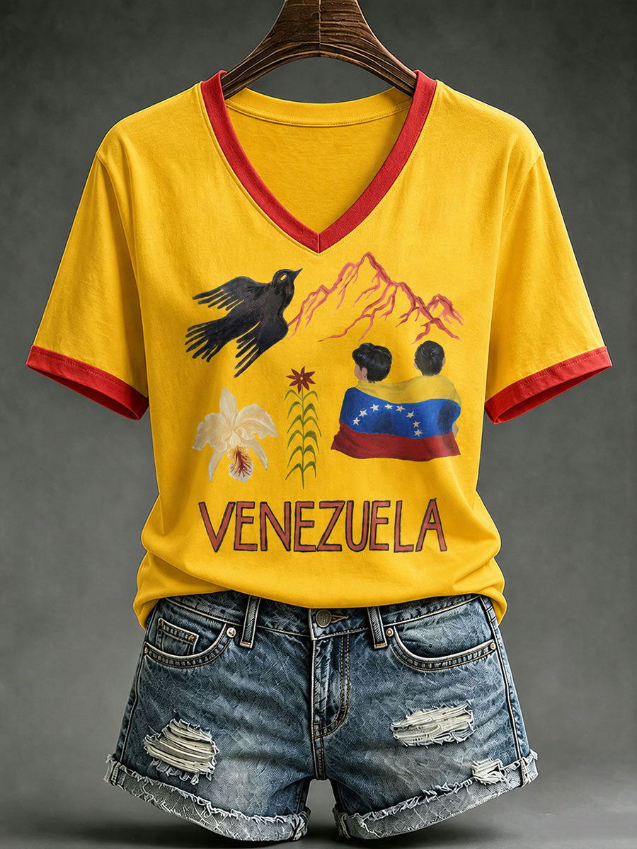 Women's Venezuela Strong Short-sleeved T-shirt