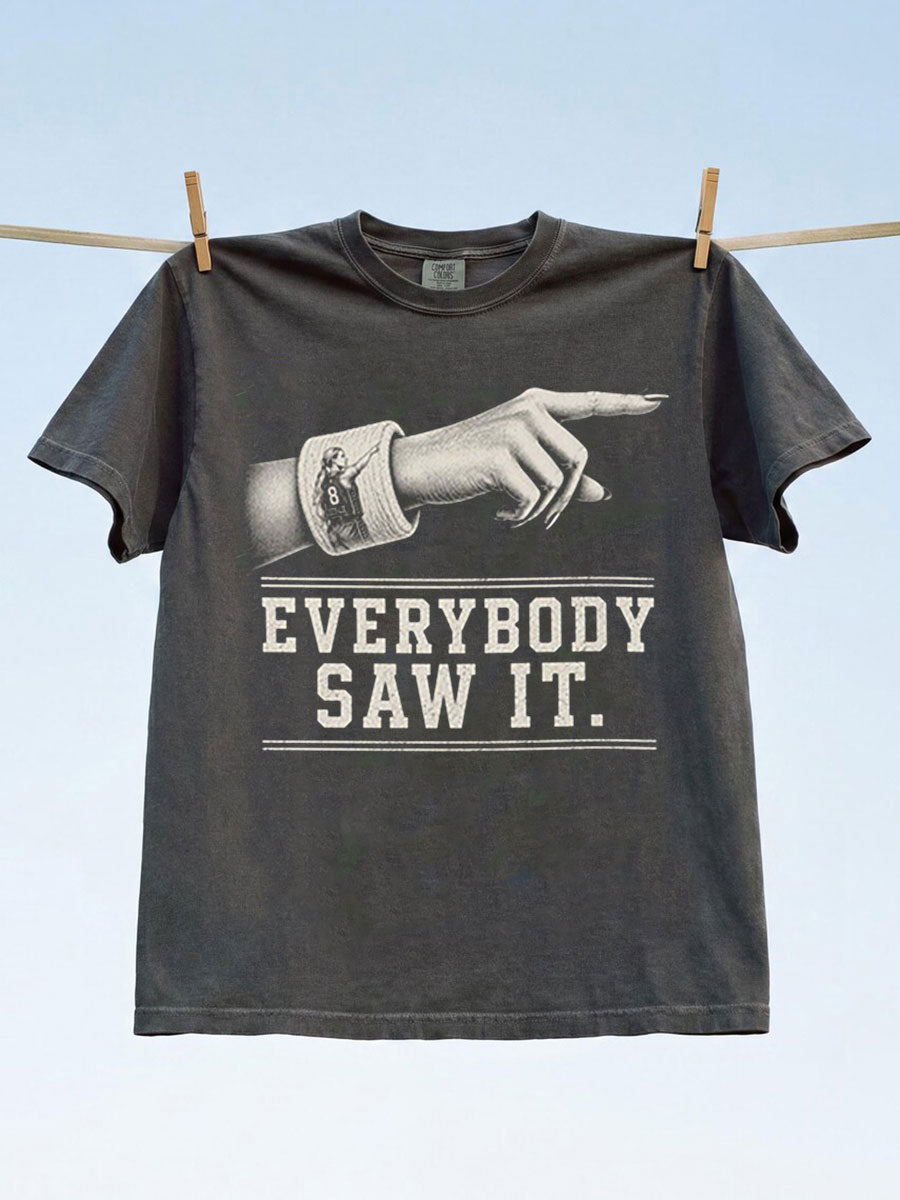 Women's Everybody Saw It Short-sleeved T-shirt