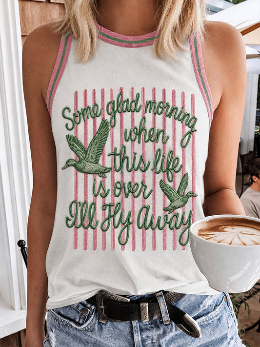 Women's Some Golden Morning When This Life Is Over I'll Fly Away Vests