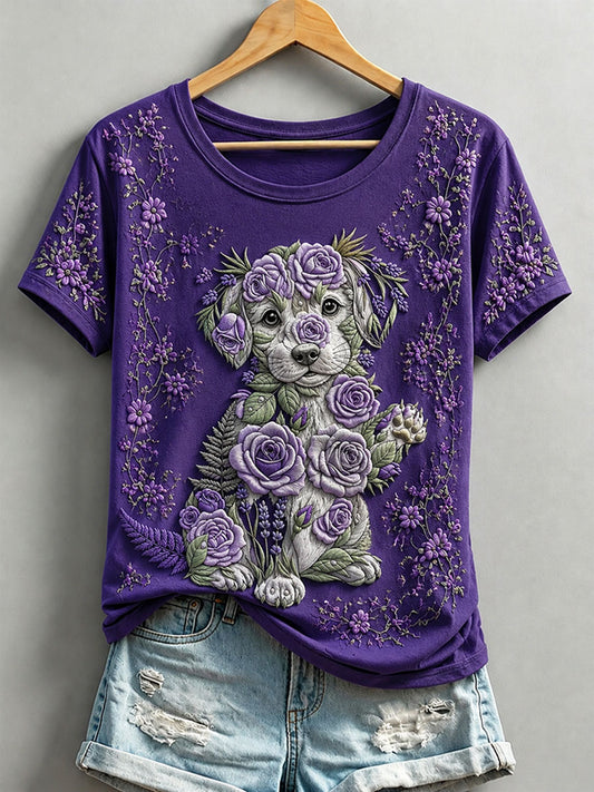 Women's Alzheimer's Theme Printed T-shirt