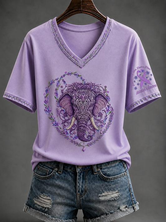 Women's Alzheimer's Disease Short-sleeved T-shirt