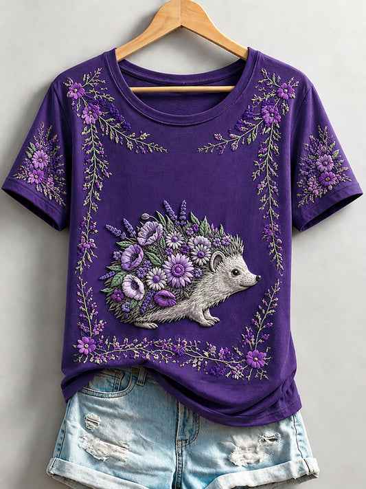 Women's Alzheimer's Theme Printed T-shirt