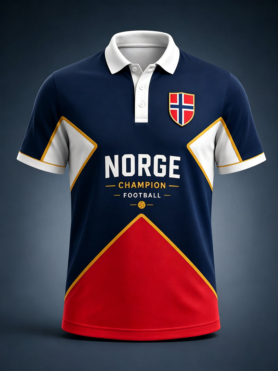 Men's Norway Day Commemorative Art Print Polo