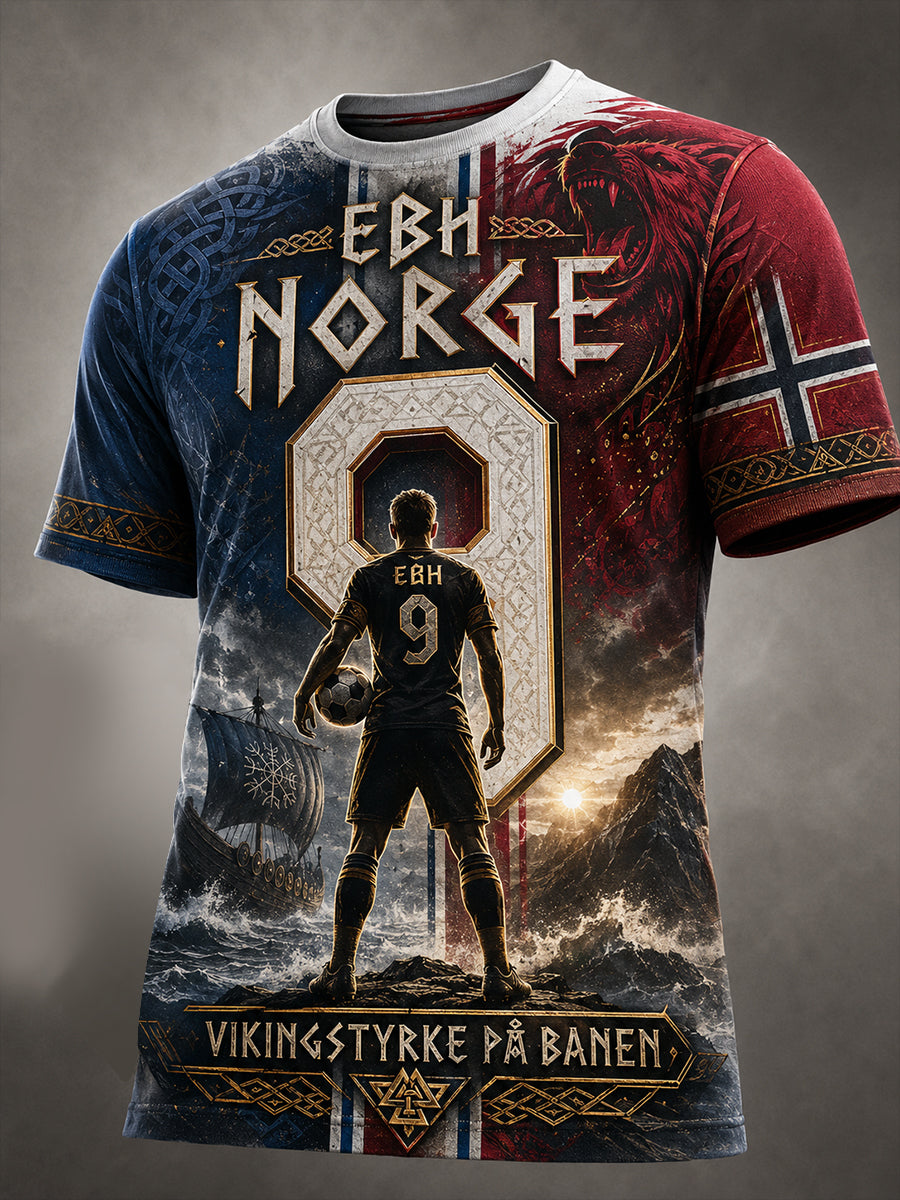 Men's Norway Day Commemorative Art Print T-Shirt