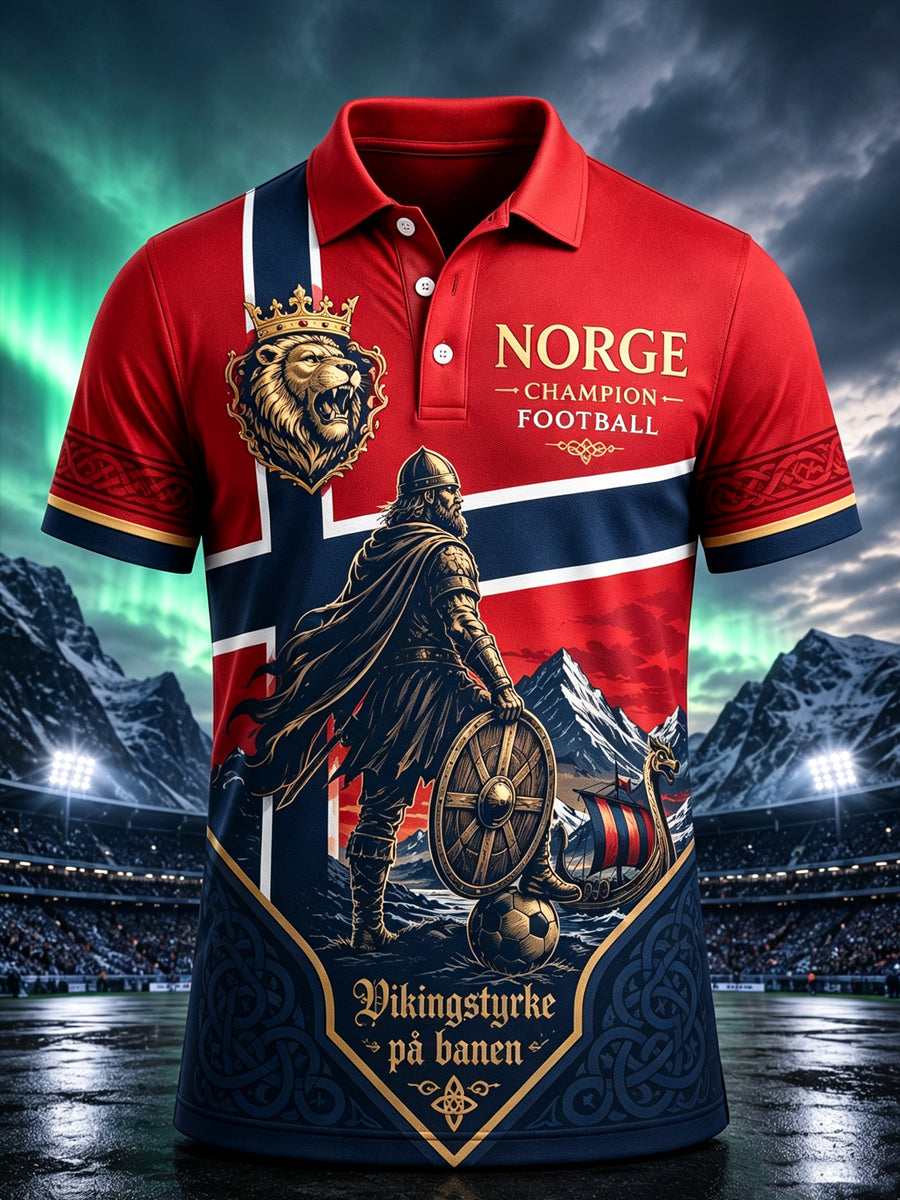 Men's Norway Day Commemorative Art Print Polo