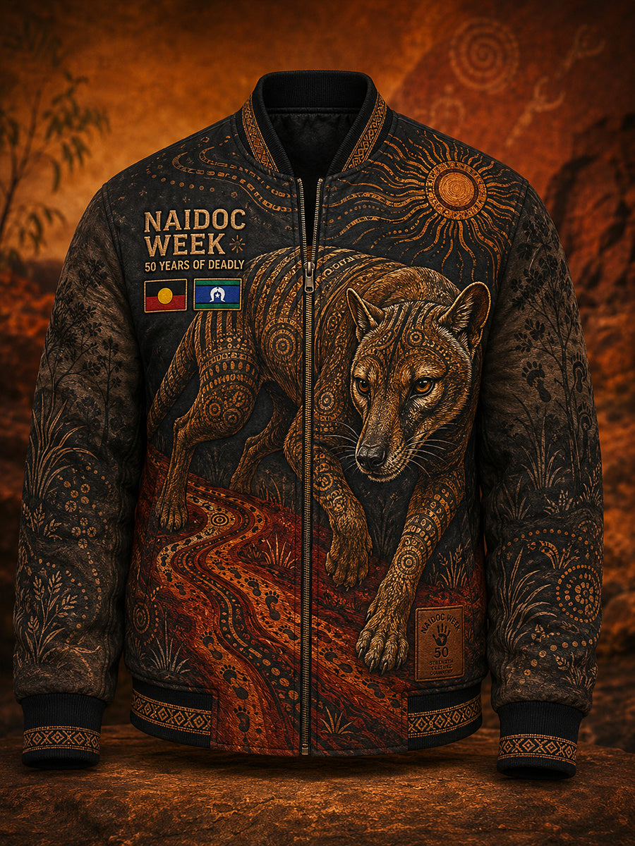 Men's Australia Naidoc Week  Printed Monkey Jacket