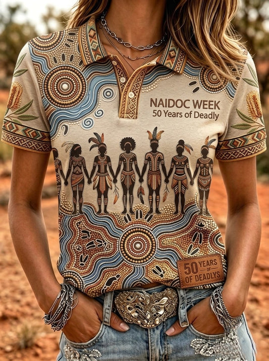 Women's Australia Naidoc Week Polo T-Shirt
