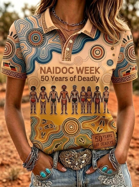 Women's Australia Naidoc Week Polo T-Shirt