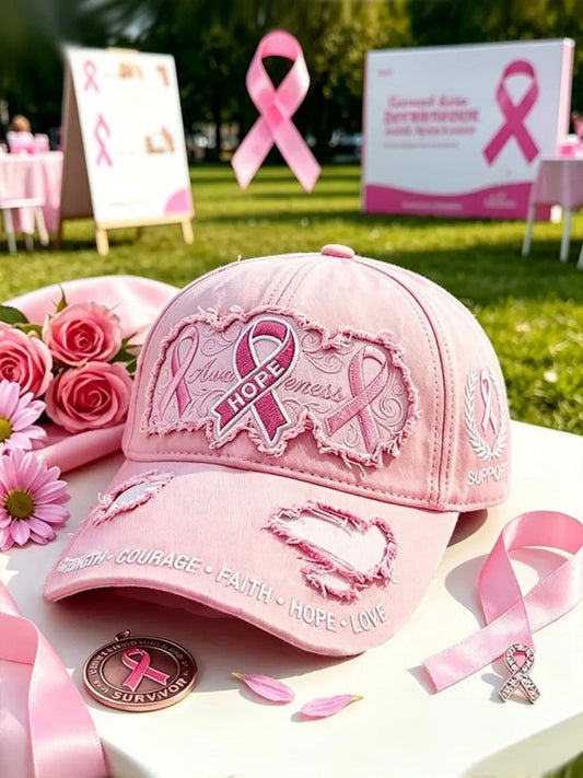 Breast Cancer Awareness Printed Casual Unisex Cap