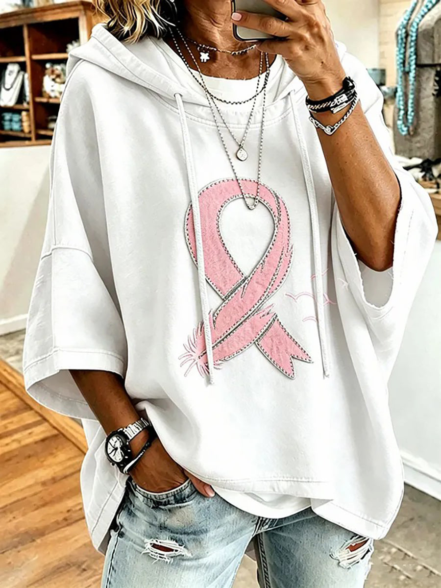 Women's Breast Cancer Awareness Print Top