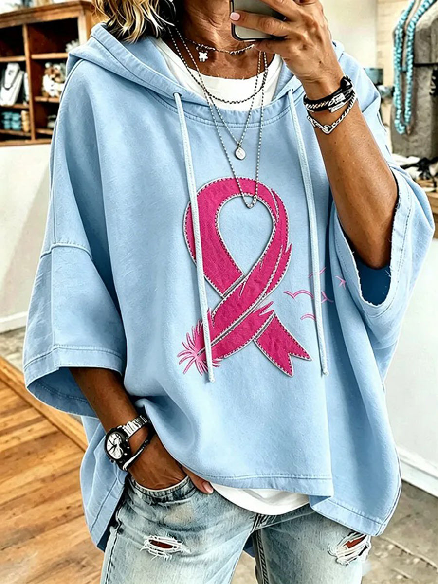 Women's Breast Cancer Awareness Print Top