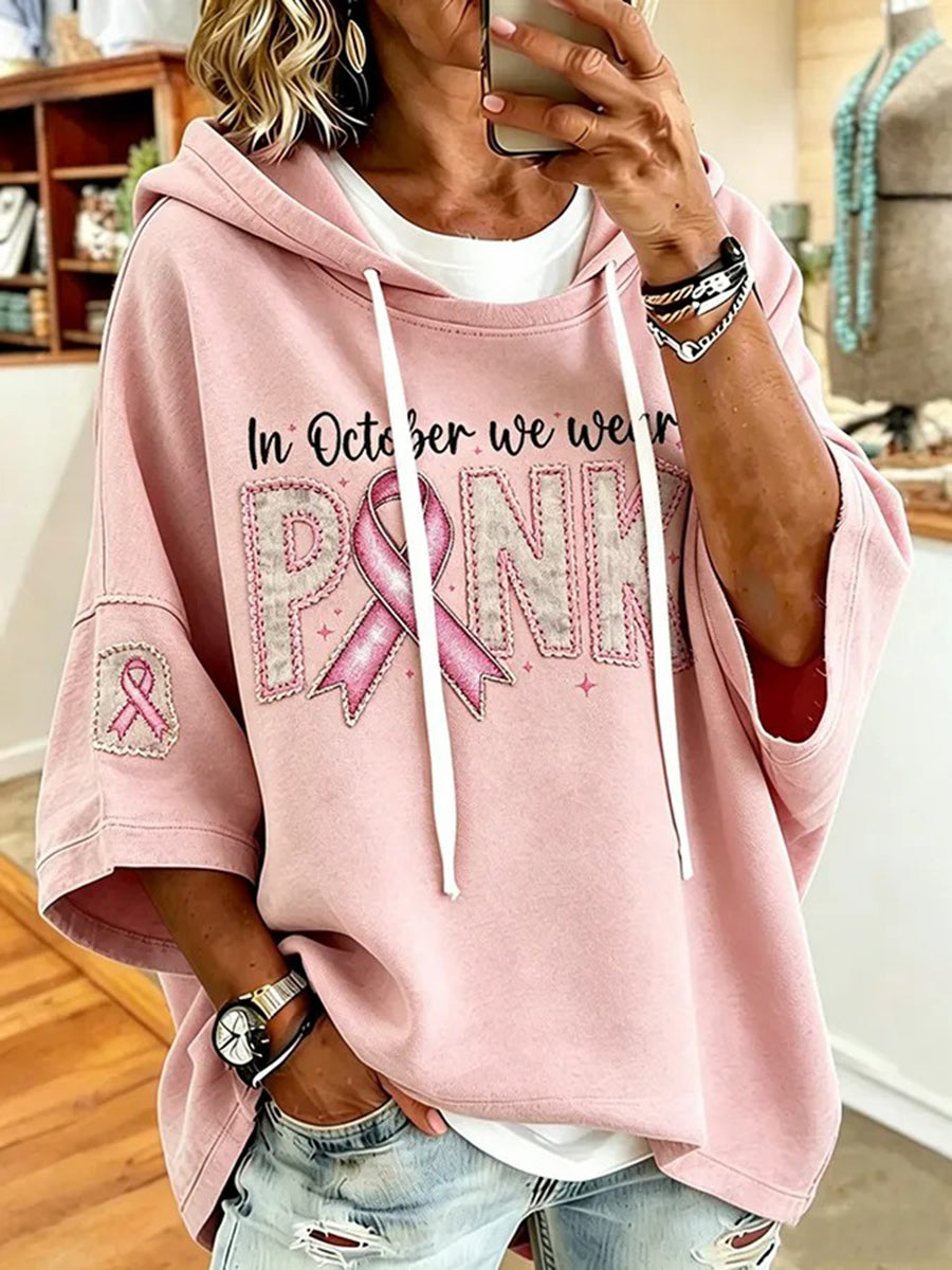 Women's Breast Cancer Awareness Print Top