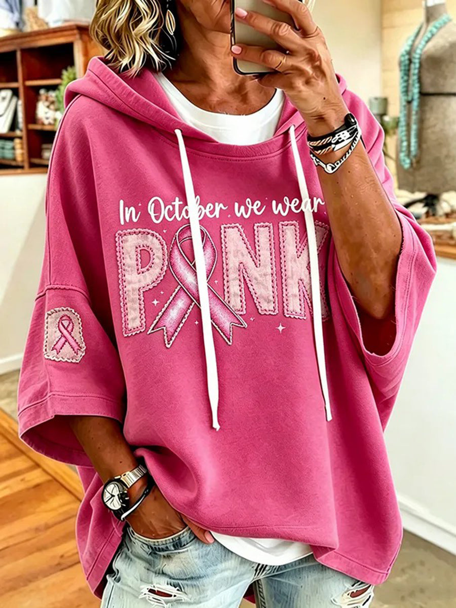 Women's Breast Cancer Awareness Print Top