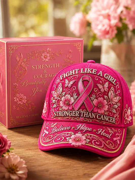 Unisex Breast Cancer Awareness Design Print Cap