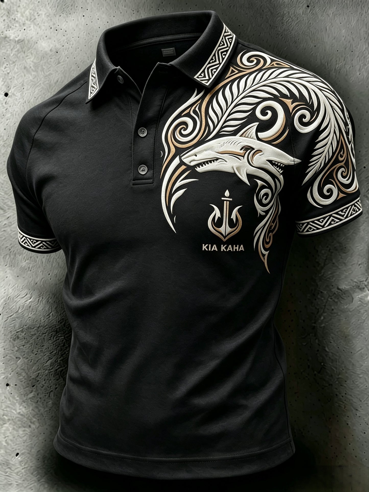 Men's Maori Art NZ Printed Casual Tops