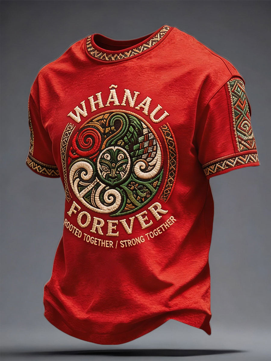 Men's NZ Maori Art Printed T-shirt