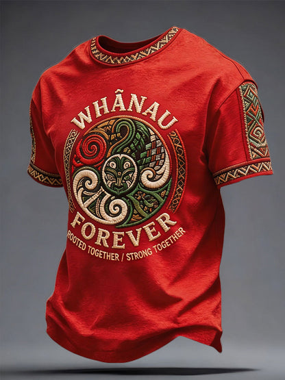 Men's NZ Maori Art Printed T-shirt