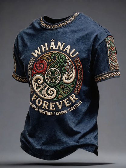 Men's NZ Maori Art Printed T-shirt